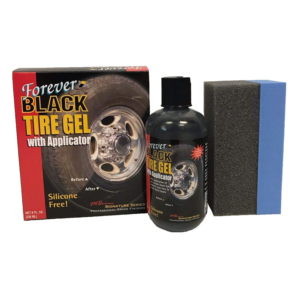 Forever BLACK Tire Gel with Applicator 236ml