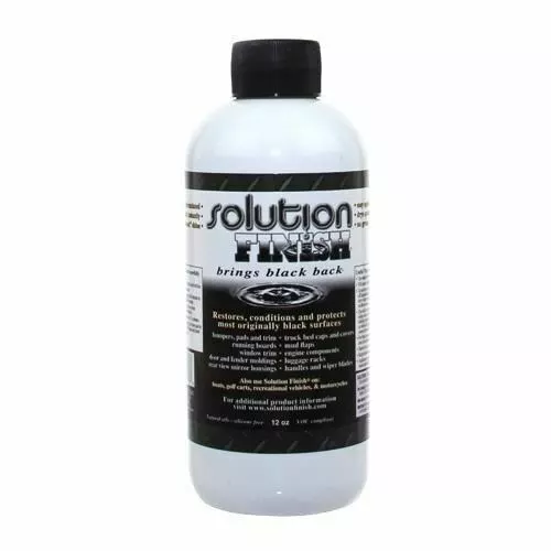 Solution Finish Black Trim Restorer - 12oz 354ml